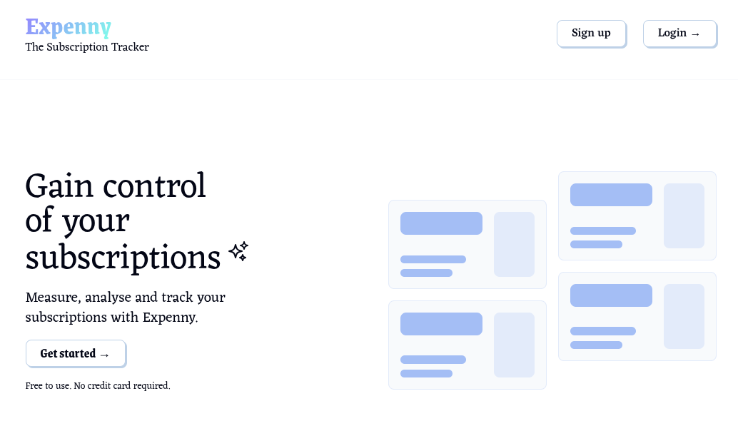 Subscription Tracker